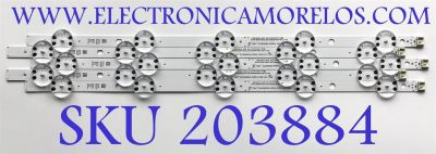 KIT DE LEDS PARA TV LG (5 PZ) / NUMERO DE PARTE EAV65010001 / EAV65034101 / SSC_Y21 SLIM TRIDENT 43NANO75_HKC / 1WR60325UM / PANEL NC430TQG-AAKP1 / MODELO 43NANO75UPA.BUSYLJM